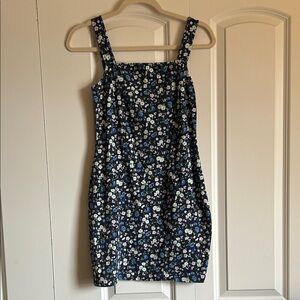 Hollister Navy Floral Mini Dress size M